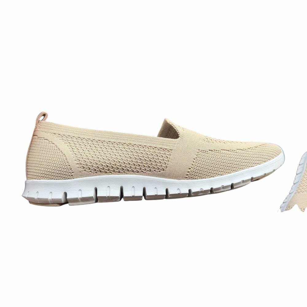 Cole Haan ZeroGrand Knit Slip-On Loafers Beige Womens Lightweight Comfort 9 1/2 - Picture 9 of 13